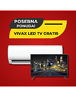  POSEBNA PONUDA Vivax Q Design 5,0 kW  i Vivax TV GRATIS!
