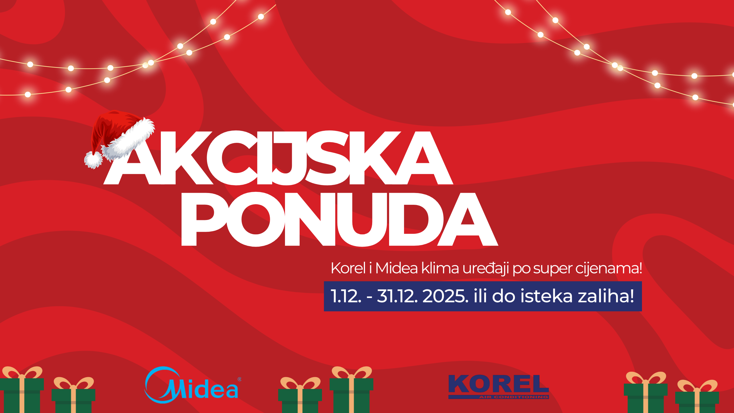 Akcijska ponuda! Opaki popusti na Midea i Korel klima uređaje!