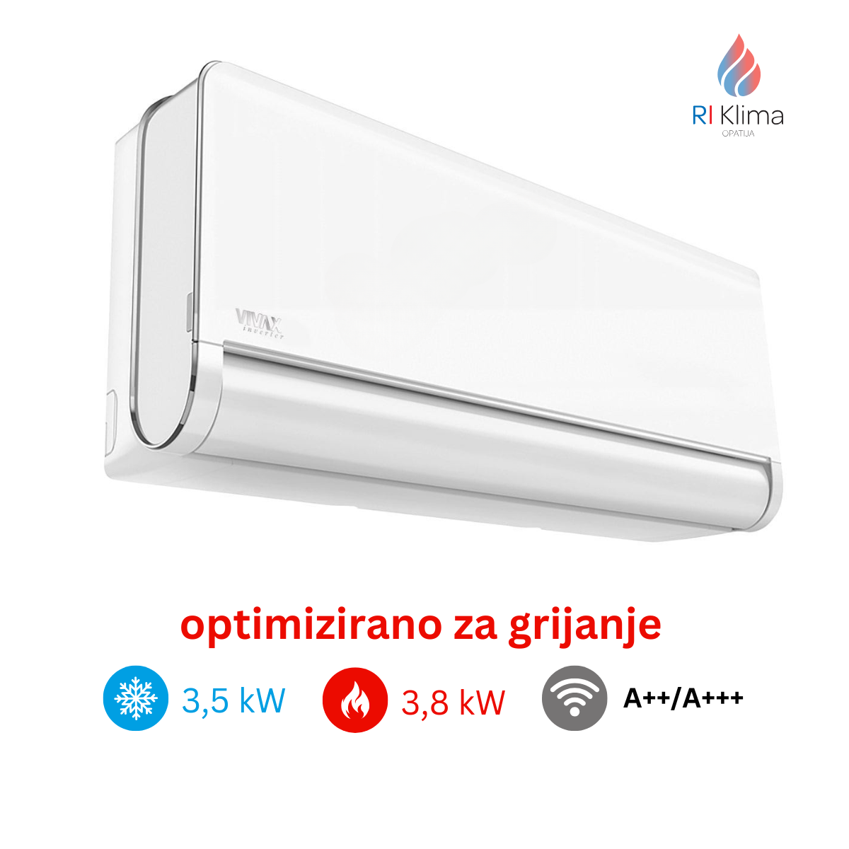 Vivax multi unutarnja jedinica H+ Design AEHI 3,5 kW Vivax multi unutarnja jedinica H+ Design AEHI 3,5 kW